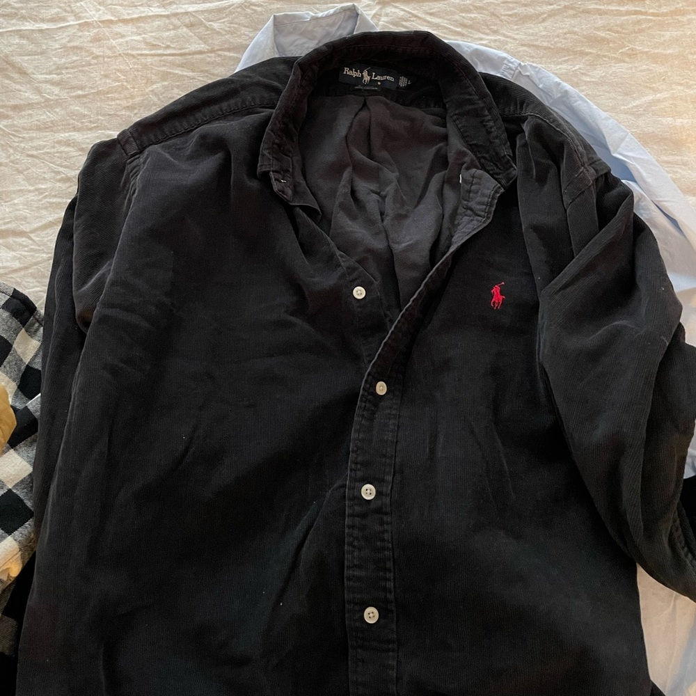 Black Ralph Lauren casual button down